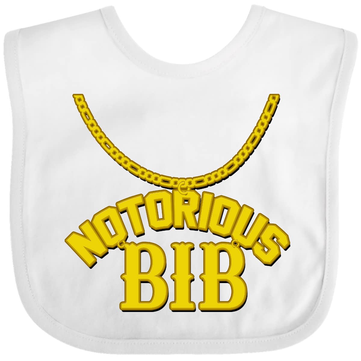 inktastic Notorious Bib Baby Bib White and Black 1c5d1