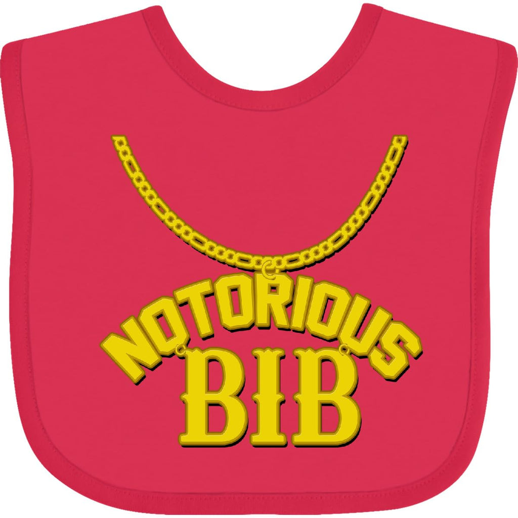 inktastic Notorious Bib Baby Bib Fuchsia 1c5d1