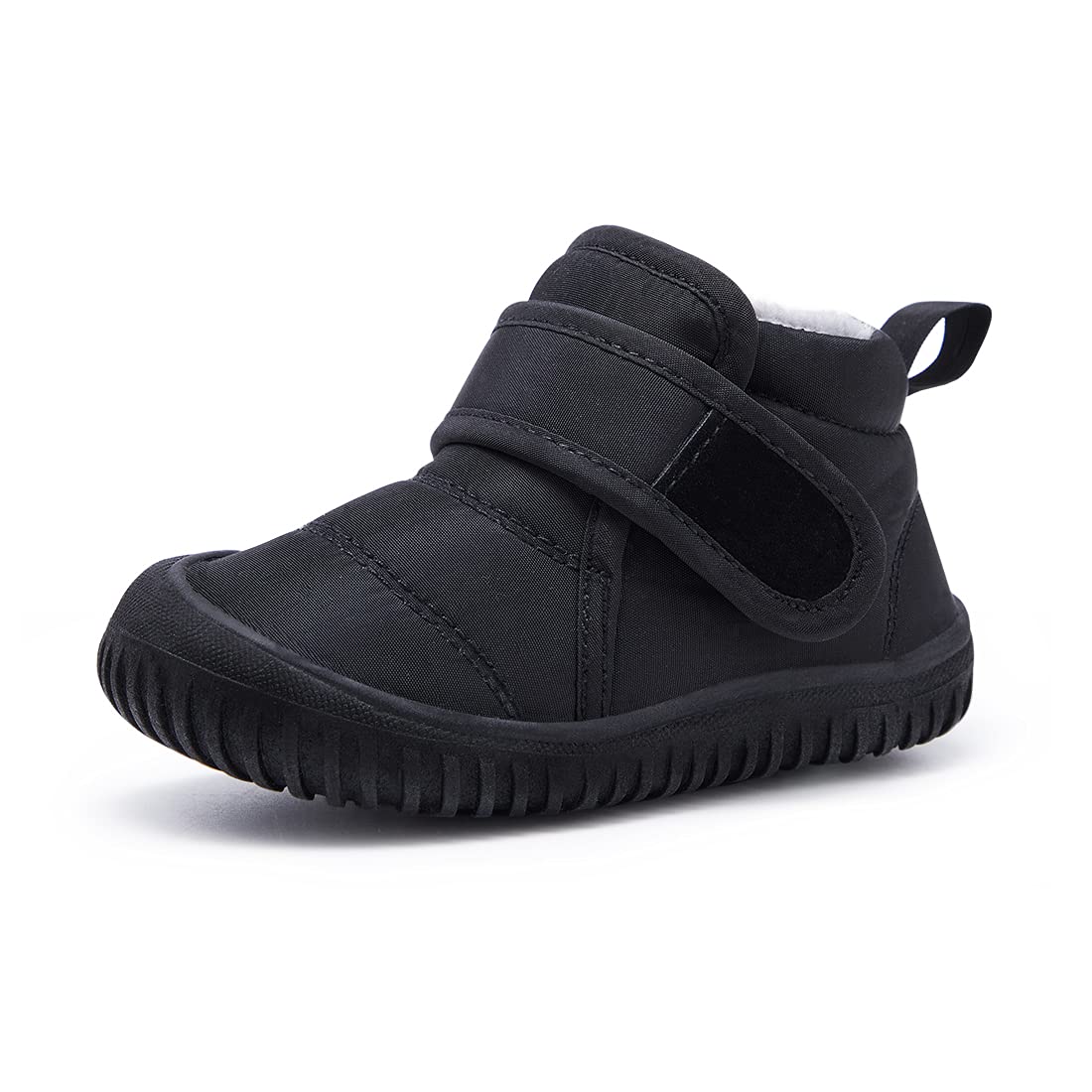 BMCiTYBM Baby Snow Boots Boys Girls Winter Infant Shoes Anti-Slip 6 9 12 18 24 Months Faux Fur Black Size 8 Toddler