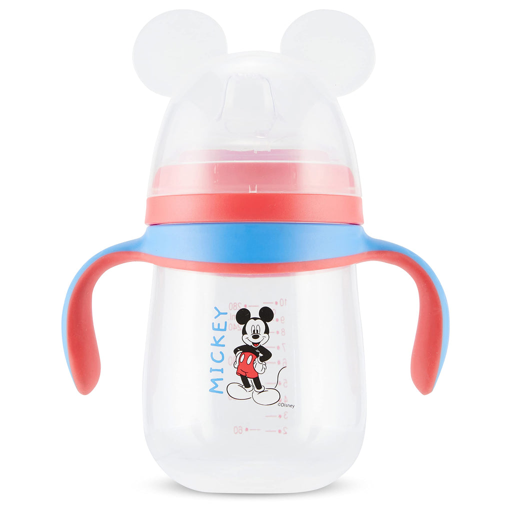 Disney Sippy Cups for Toddlers, Learner Sippy Cups for Kids with Pacifier, BPA-Free Trainer Cup with Handles, Leak-Proof Minnie Mouse and Mickey Mouse Sippy Cups, Perfect Unisex Gift for Children