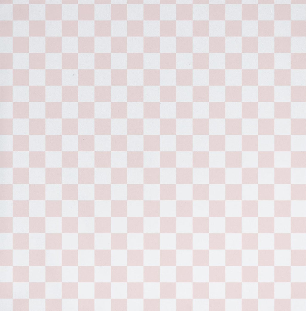 BapronBaby Pink Flutter Checkerboard Bapron - No Neck Tie Safer Bib for Baby & Toddler - Soft Waterproof Stain Resistant - Machine Washable - Sz Preschool 3-5yrs