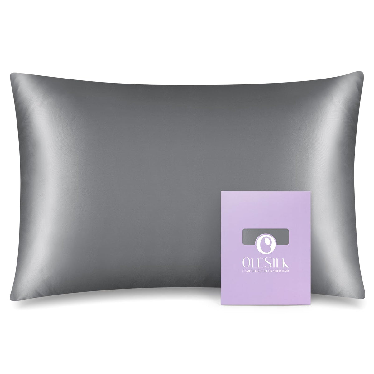 OLESILK Toddler 100% Mulberry Silk Pillowcase, Zipper, 13"x 18", Dark Green