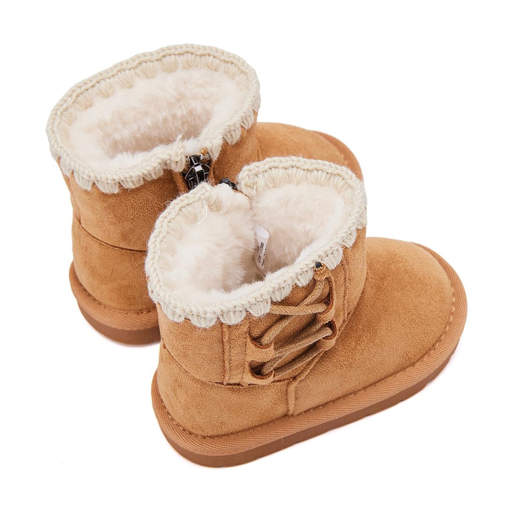 BMCiTYBM Toddler Snow Winter Boots Girls Boys Cold Weather Shoes 7 Toddler