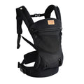 vrbabies Baby Carrier Newborn to Toddler, Ergonomic Safe Soft Breathable Infant Carrier with Adjustable Head Neck Support - Outdoor Kangaroo Front & Back Carry Baby Carriers for Baby 8-40lbs (Black)