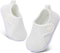 FEETCITY Baby Boys Girls First Walking Shoes Infant Sneakers Crib Shoes Breathable Lightweight Slip On Shoes