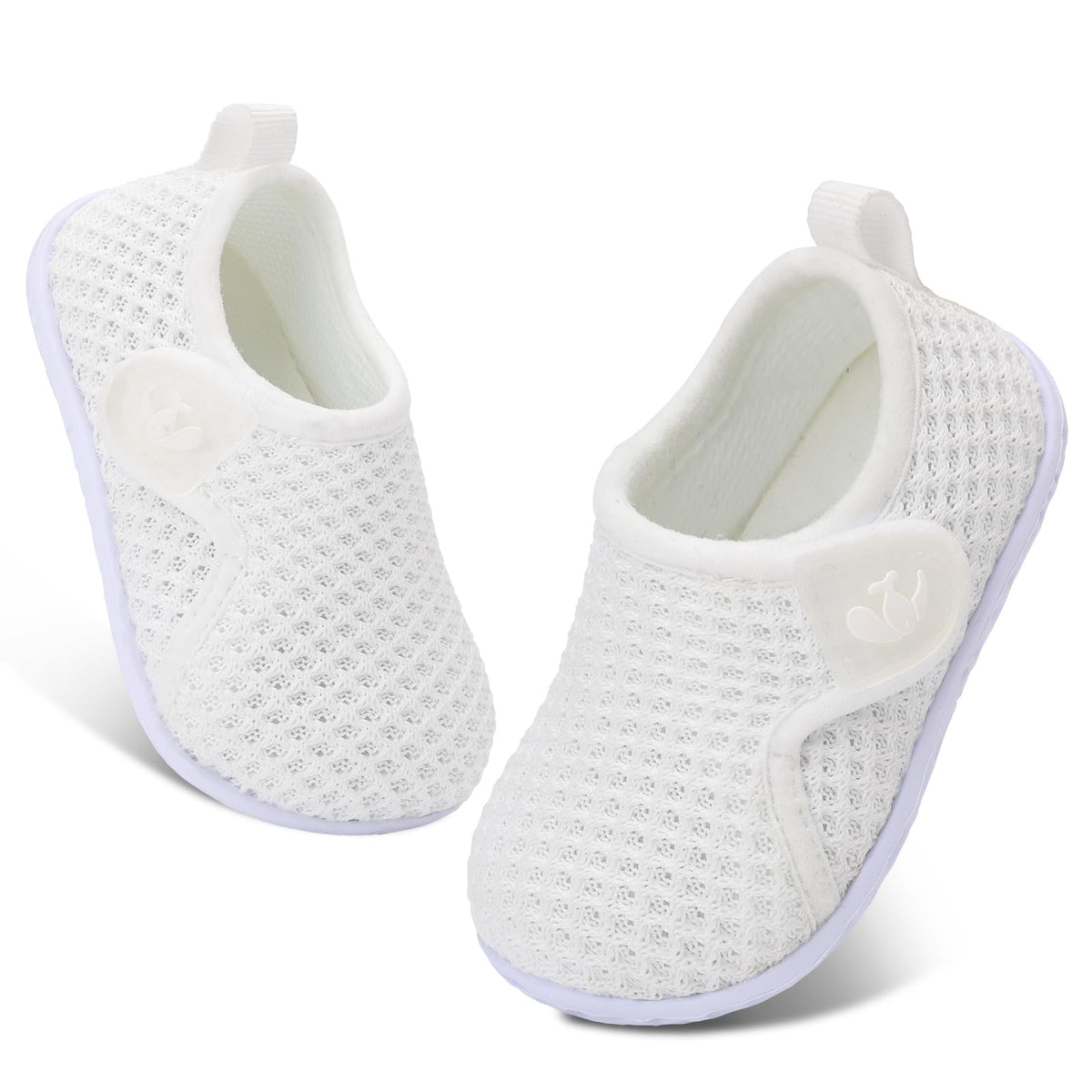 FEETCITY Infant Shoes Girls Boys Slip On Sneaker Newborn Crib Shoes First Walking Shoe Pink Grey