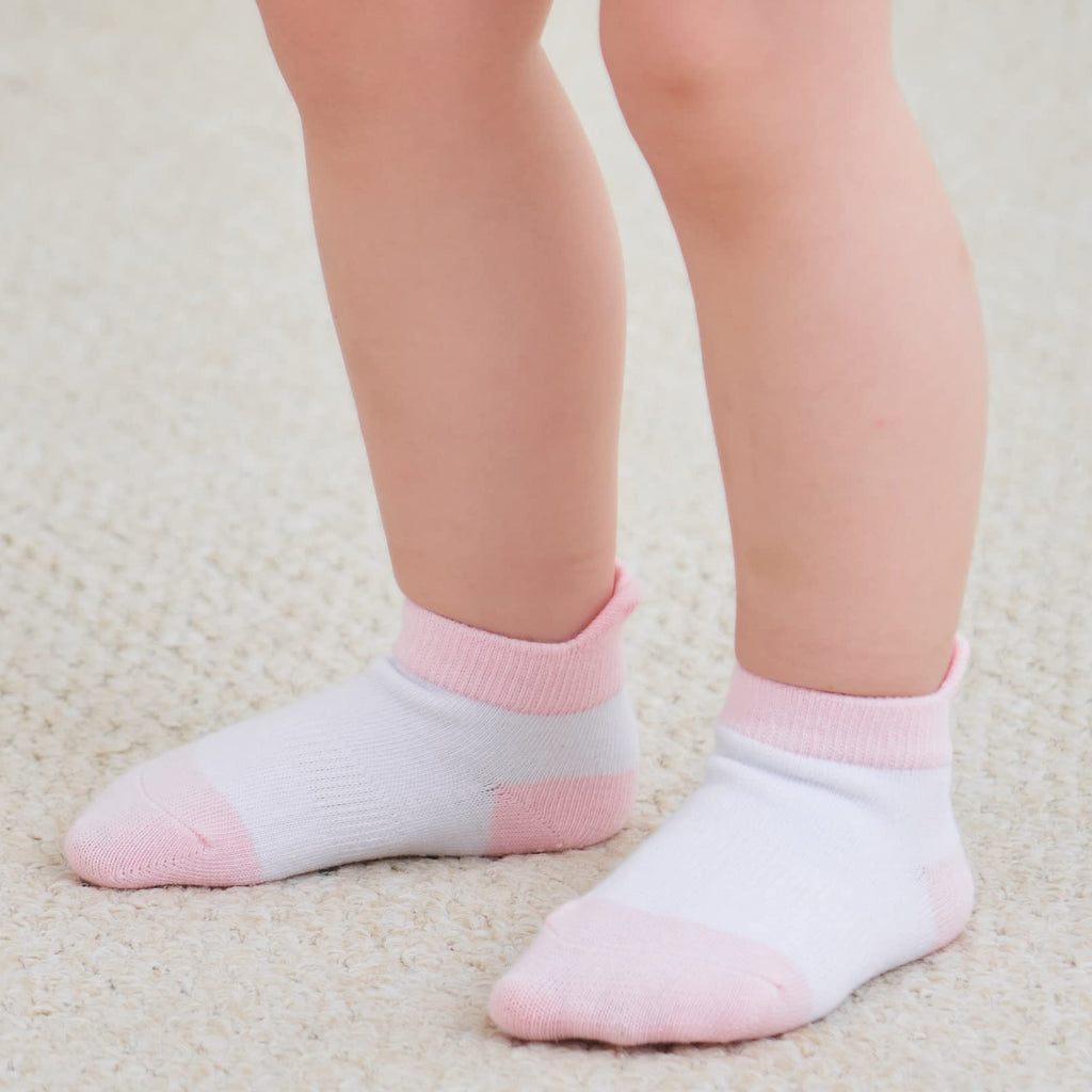 ZAPLES Baby Girls Non Slip Grip Ankle Socks with Anti Skid Soles for Infants Toddlers Kids, Mary Janes, 8-10 Years