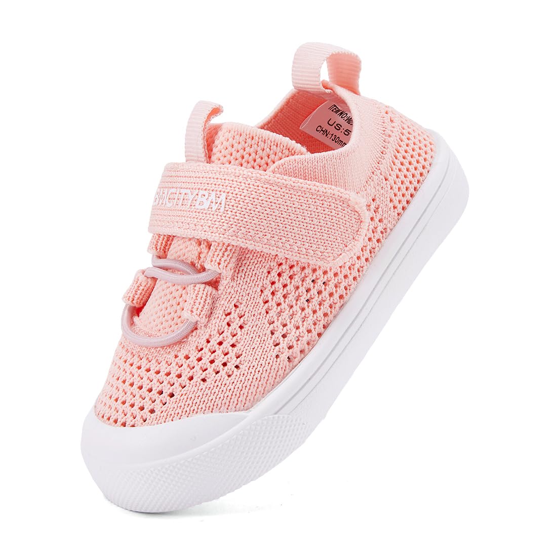 BMCiTYBM Baby Walking Shoes First Infant Sneakers Pink Size 6-12 Months