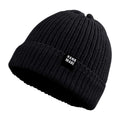 JANGANNSA Simple Knitted Baby Beanie Hip-Hop Boys Winter Hat Toddler Kids Bonnet for Girls 0-5Y (Black, M)