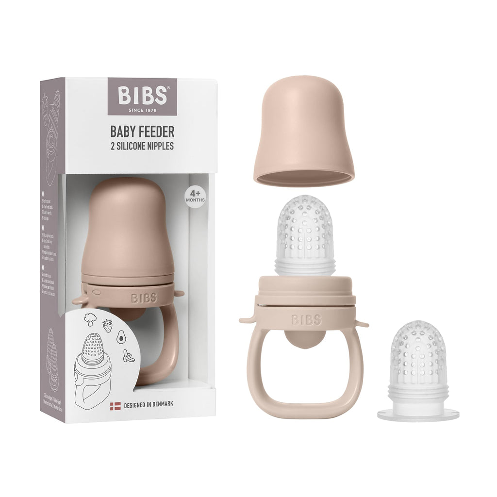 BIBS Baby Feeder, 4+ Months, Teething & Self-Feeding, Blush