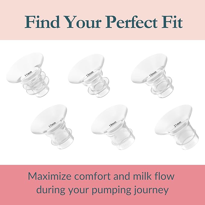 Ameda Breast Pump Flange Insert | 13mm Flange Insert | Ameda Pump Parts | Universal Flange Insert | Compatible with GLO, MYA Joy, MYA Joy Plus and Pearl Breast Pumps | 2 Count
