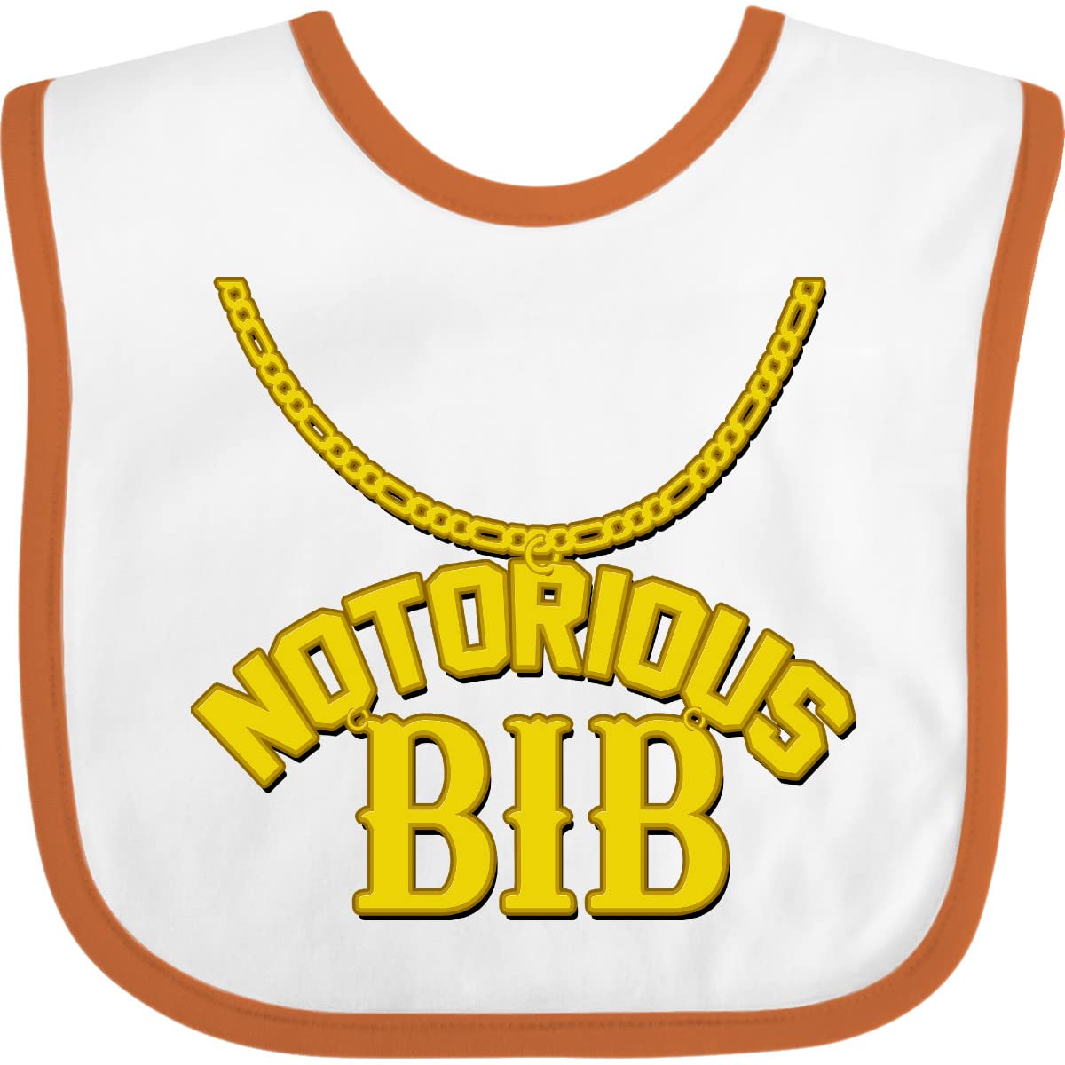 inktastic Notorious Bib Baby Bib White and Black 1c5d1