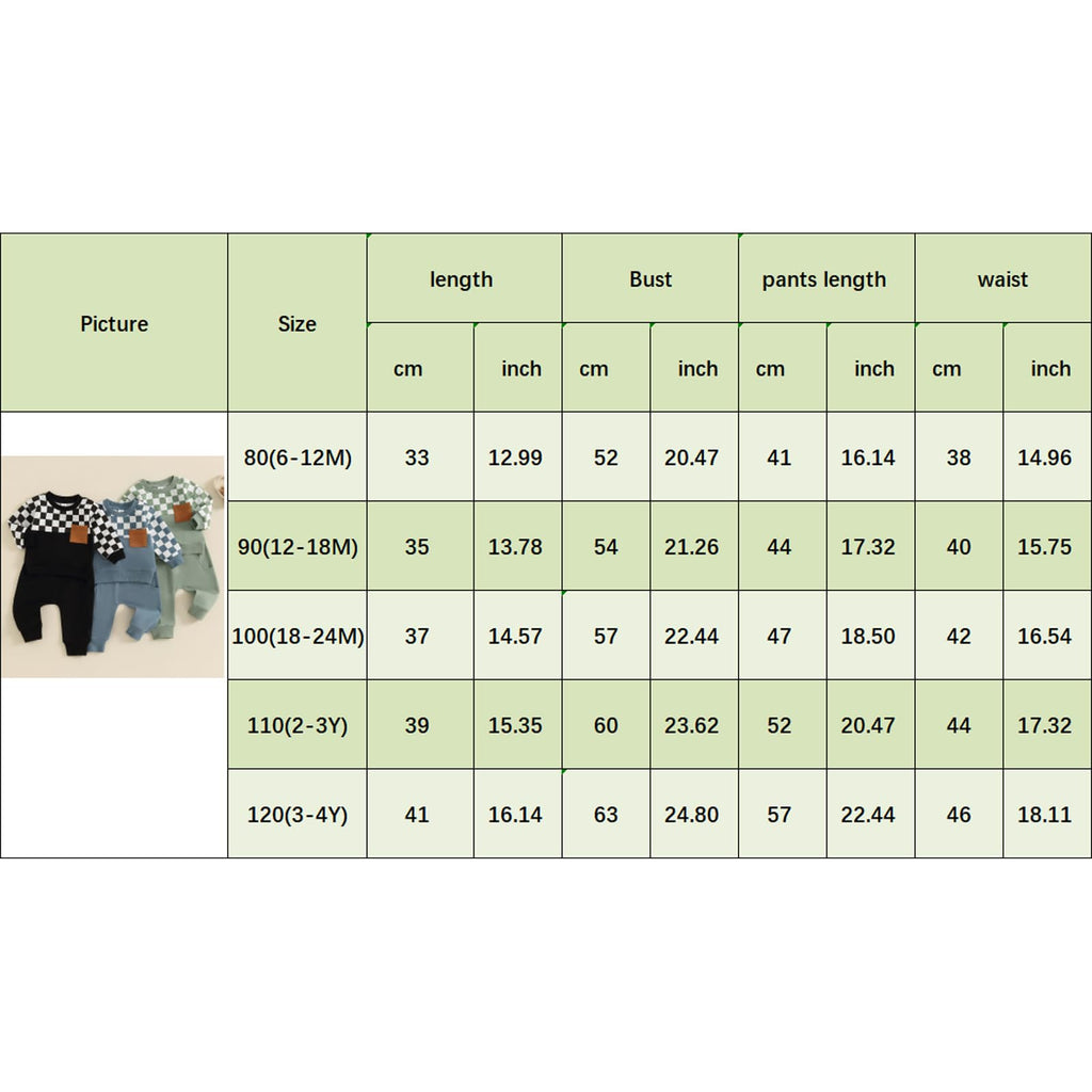 Lucikamy Toddler Baby Boy Fall Outfits Long Sleeve Crew Neck Pullover Sweatshirt + Jogger Pants Set Infant Winter Clothes (C-Black White, 3-4 Years)