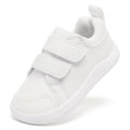 MORENDL Toddler Shoes Baby Wide Toe Box Barefoot Shoes Boy Girl Walking Shoes Non-Slip Minimalist Sneakers Comfort Zero Drop Tennis Outdoor Activities White Size 8