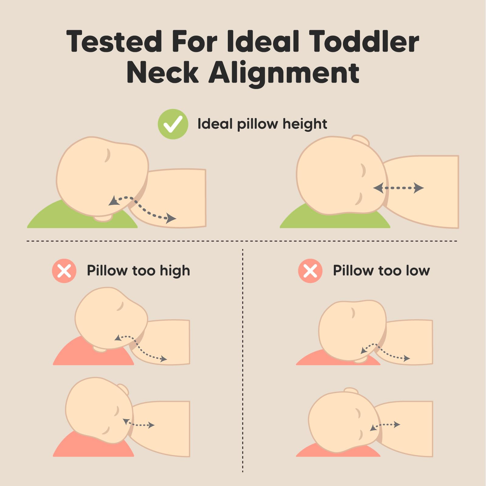 2pk Toddler Pillows 2 Year Old to 5,13x18 Kids Pillow (Spacecrafts)