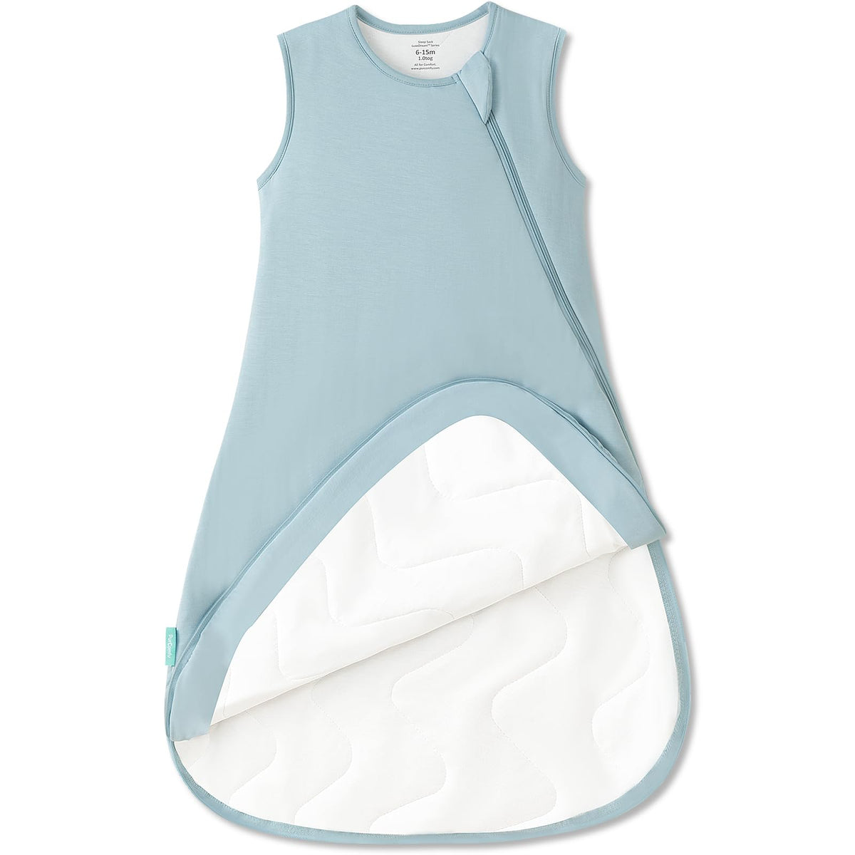 PurComfy Supersoft Sleep Sack 1.0 TOG, Bamboo Viscose, 0-3 Months, Dolphin