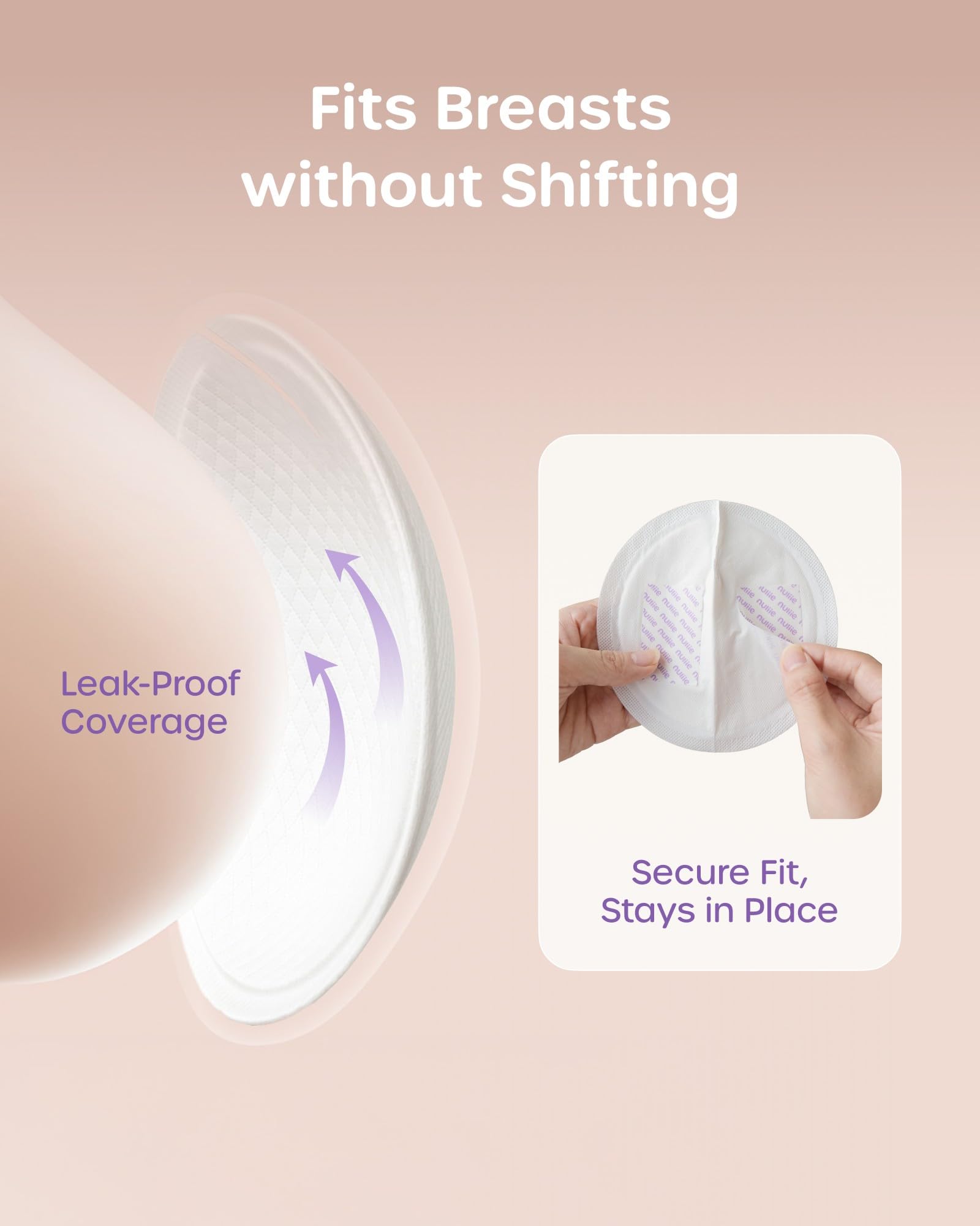 Nuliie Super Absorbent & Featherlight Disposable Nursing Pads 100 Count