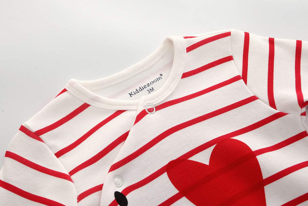 Kiddiezoom Baby and Toddler Boys'Snug Fit Footed Cotton Pajamas Cotton Footed Sleep and Play