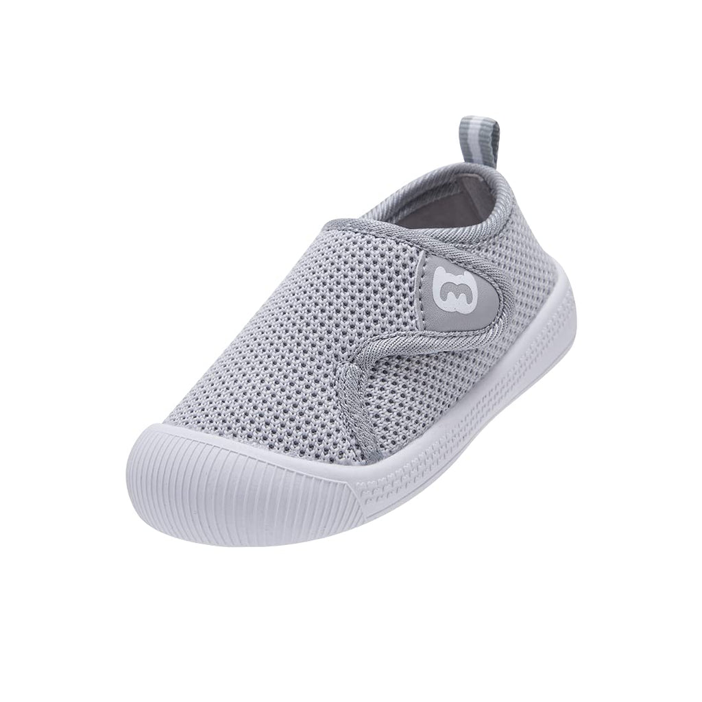 BMCiTYBM Baby Shoes Toddler Walking Sneakers Unisex Grey Size 18-24 Months