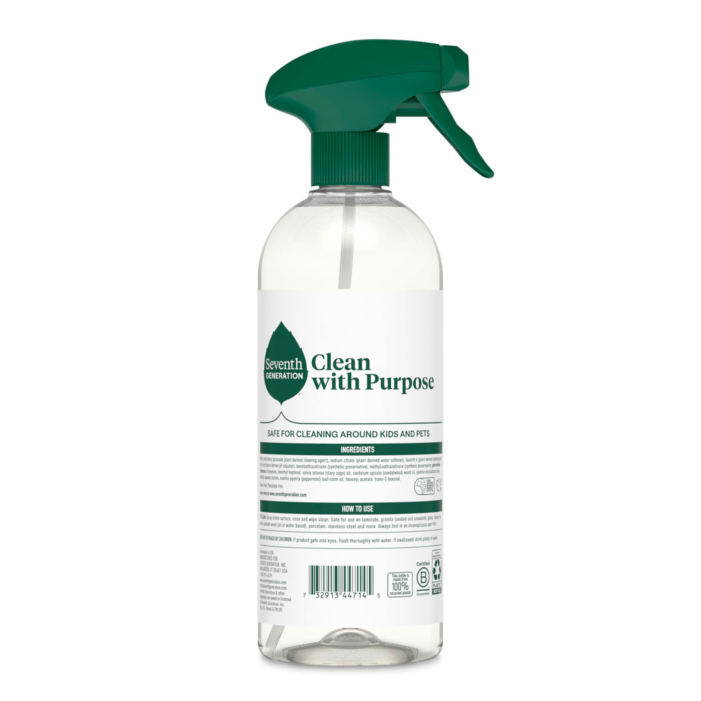 Seventh Generation All Purpose Cleaner, Degreasing Formula, Fresh Morning Meadow Scent, 23 oz (Pack of 4)