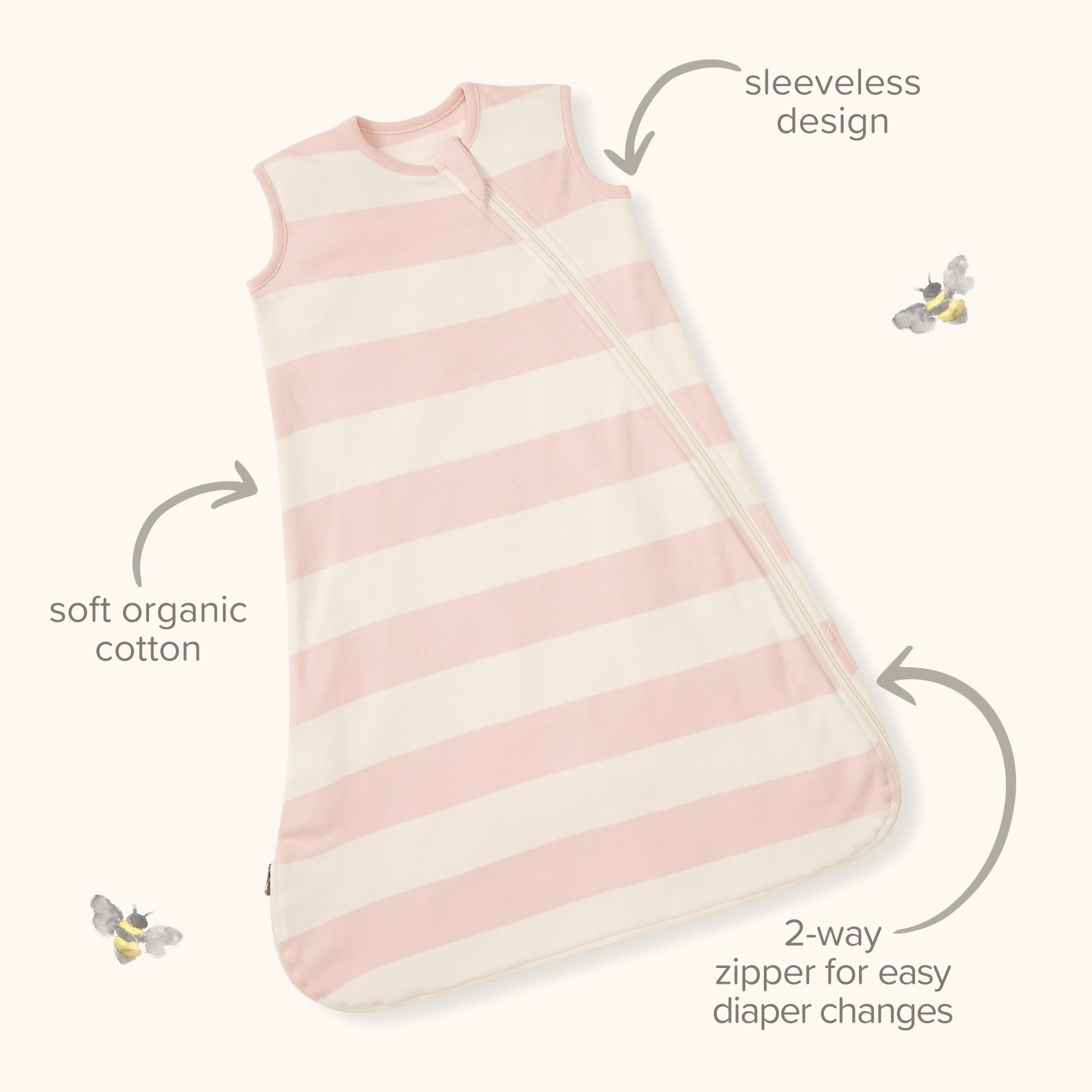 Burt's Bees Baby Organic Beekeeper Infant Wearable Blanket, Unisex Swaddle