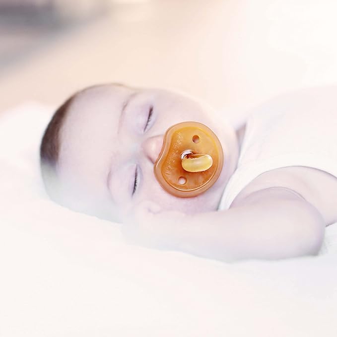 Natursutten Pacifiers 12-18 Months - 1-Pack Original Shield Orthodontic Nipple Natural Rubber Safe & Soft BPA-Free for Breastfeeding Babies - Newborn Pacifiers Made in Italy
