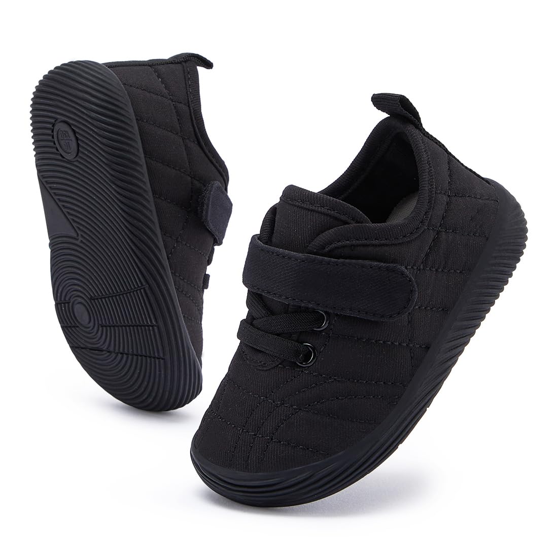 BMCiTYBM Baby Shoes Infant Boy Girl Walking Sneaker Black Size 6-12 Months