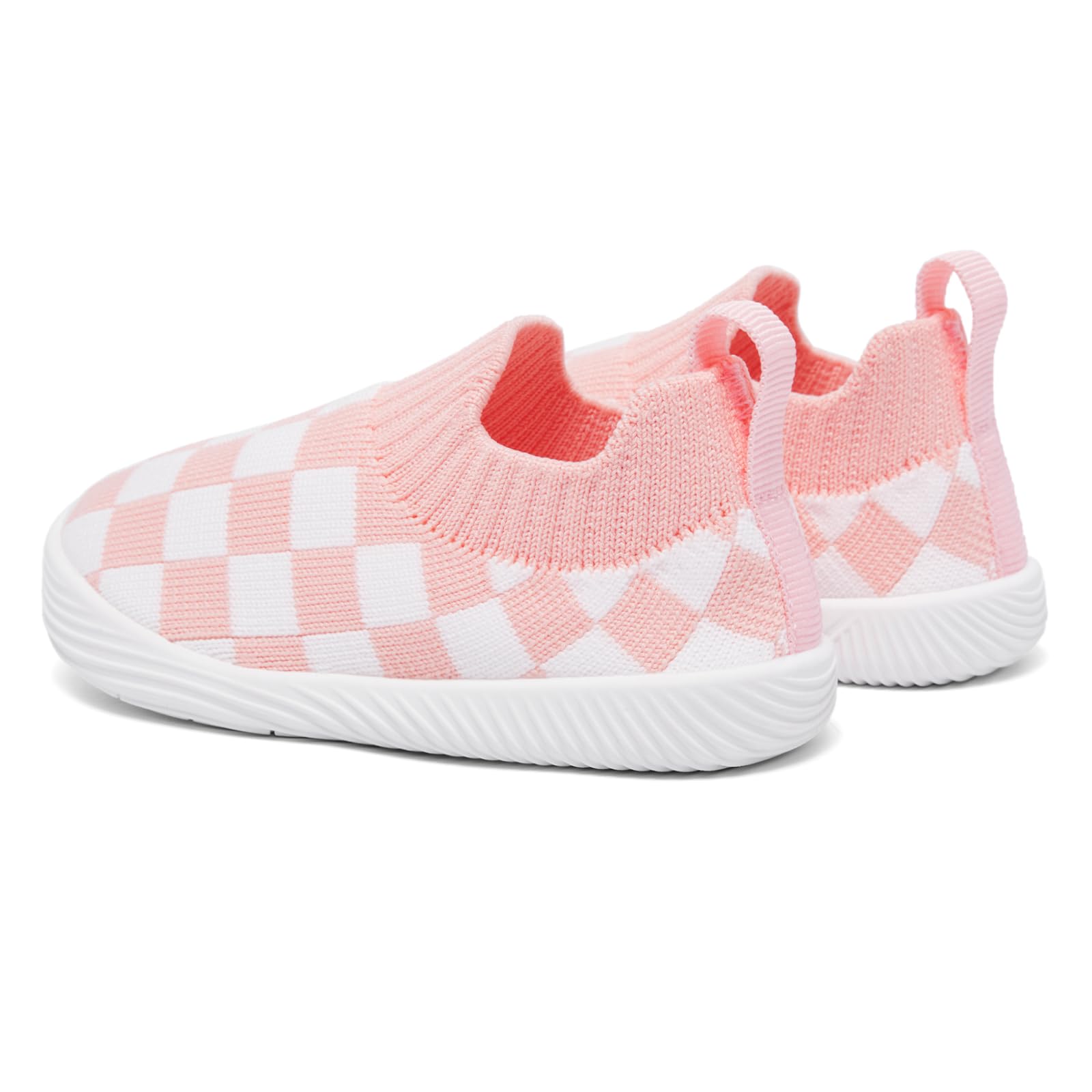 MORENDL Toddler Shoes - Baby Walking Socks - Non-Slip, Breathable - Boys & Girls Sneakers - Infant Tennis Shoes - Pink, Size 7