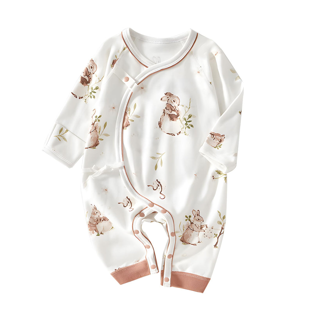 Cherie Kids Organic Cotton 0-6M Unisex Newborn Baby Sleepers Pajamas