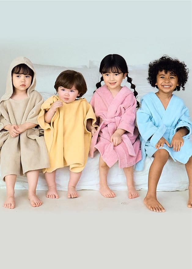 Konny Baby Hooded Towel Plush Thick & Cozy Soft-Touch Absorbent Rayon from Bamboo Cotton Baby Bath Beach Towel, Oeko-TEX, Newborn Boys Girls Toddler (White, Medium)