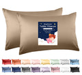 Deep Dream Toddler Pillowcases for 13x18 Pillow 2 Pack, 100% Cotton Travel Pillow Case Cover, 600 Thread Count Cotton 13x18 Pillow Covers, Soft & Breathable Pillow Cases with Envelope Closure, Khaki