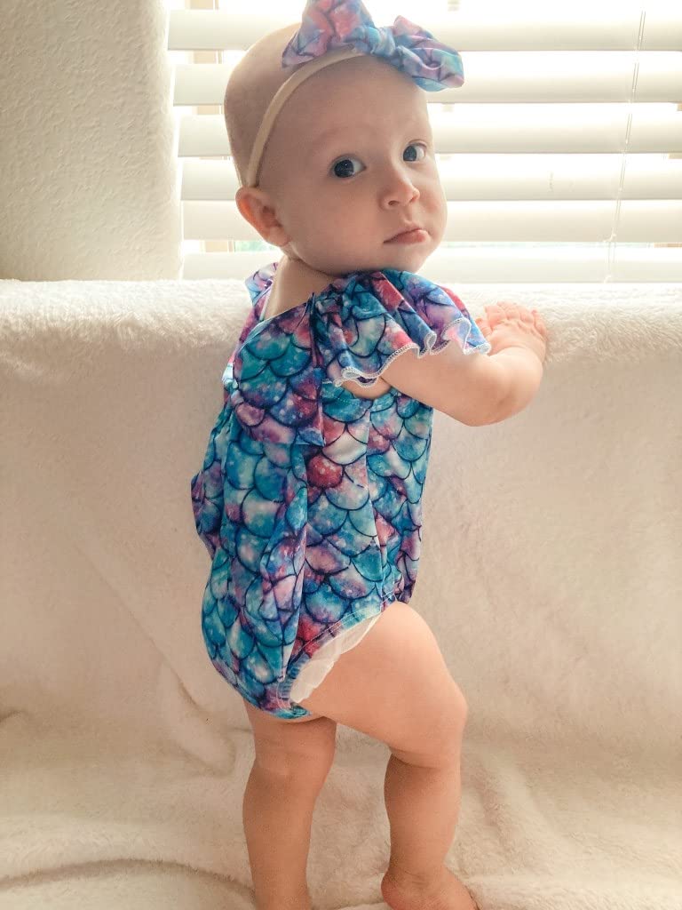 HIHA Toddler Girl Swimsuit Bathing Suit Ruffle One Piece Swimwear Sunsuit Watermelon 3-4T