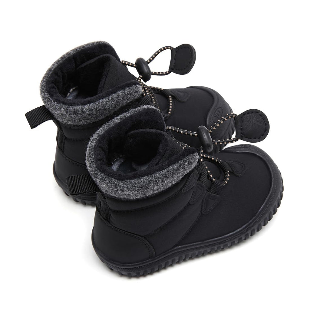 BMCiTYBM Toddler Baby Snow Winter Boots Shoes Boys Girls Cold Weather Baby Faux Fur Shoes 3-3.5 Years Black Size 9 Toddler