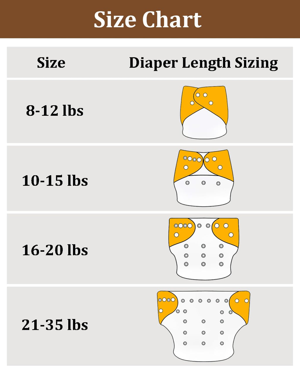 babygoal Reusable Charcoal Cloth Diapers with Double Gussets, 6 Pack Washable Baby Pocket Diapers with 6pcs Charcoal Inserts and Wet Dry Bag(Solid Color)