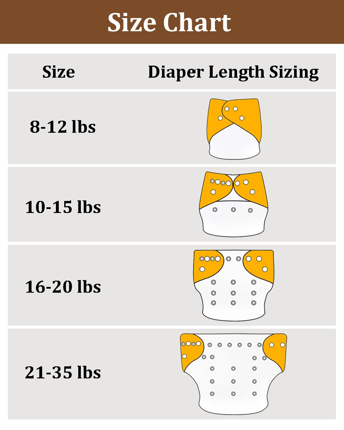 babygoal Reusable Charcoal Cloth Diapers with Double Gussets, 6 Pack Washable Baby Pocket Diapers with 6pcs Charcoal Inserts and Wet Dry Bag(Solid Color)