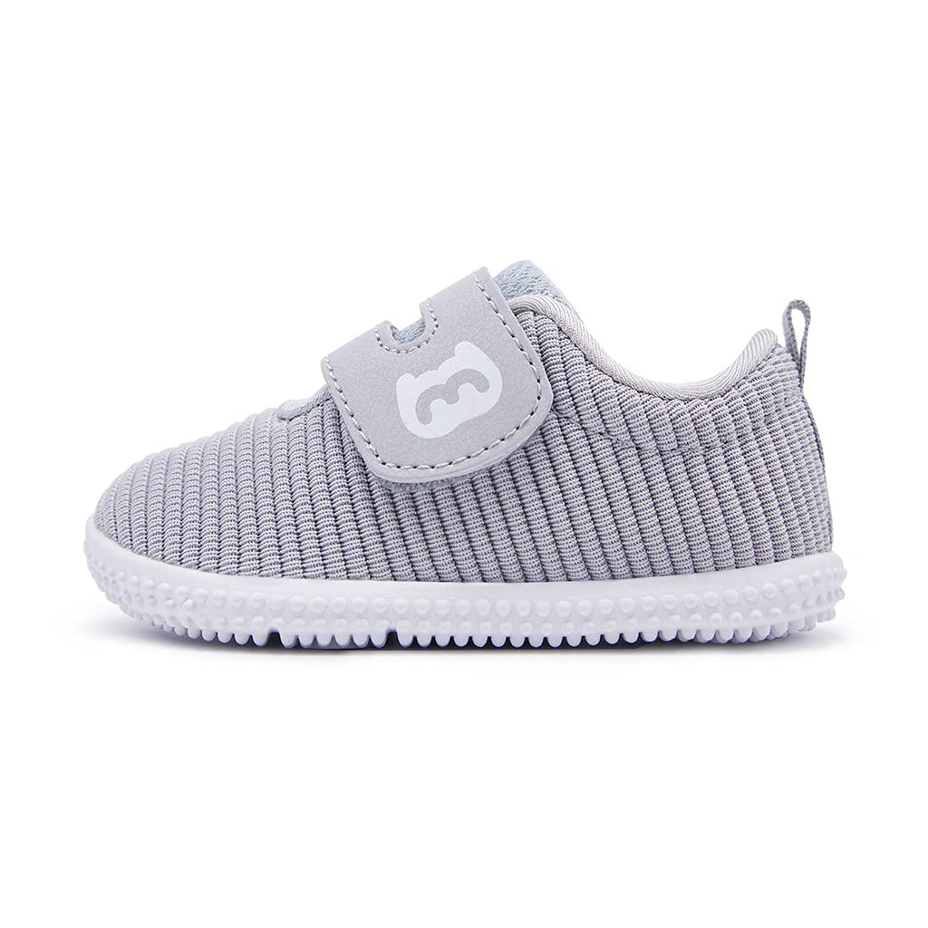 BMCiTYBM Toddler Walking Shoes Baby Boy Girl Barefoot Sneakers Grey Size 7