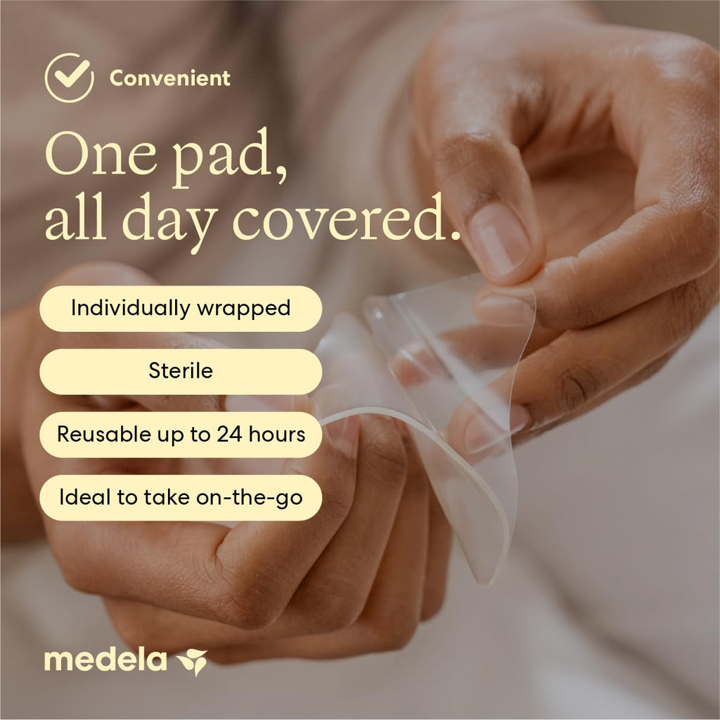 Medela Soothing Hydrogel Pads for Nipples, Reusable 24 Hours, Pack of 4