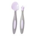 b.box Toddler Cutlery Set – Patented FLORK Flower Fork & Easy-Grip Spoon with Travel Case. BPA-Free, Dishwasher Safe. Designed by Occupational Therapists. Ages 9M+ (Boysenberry)