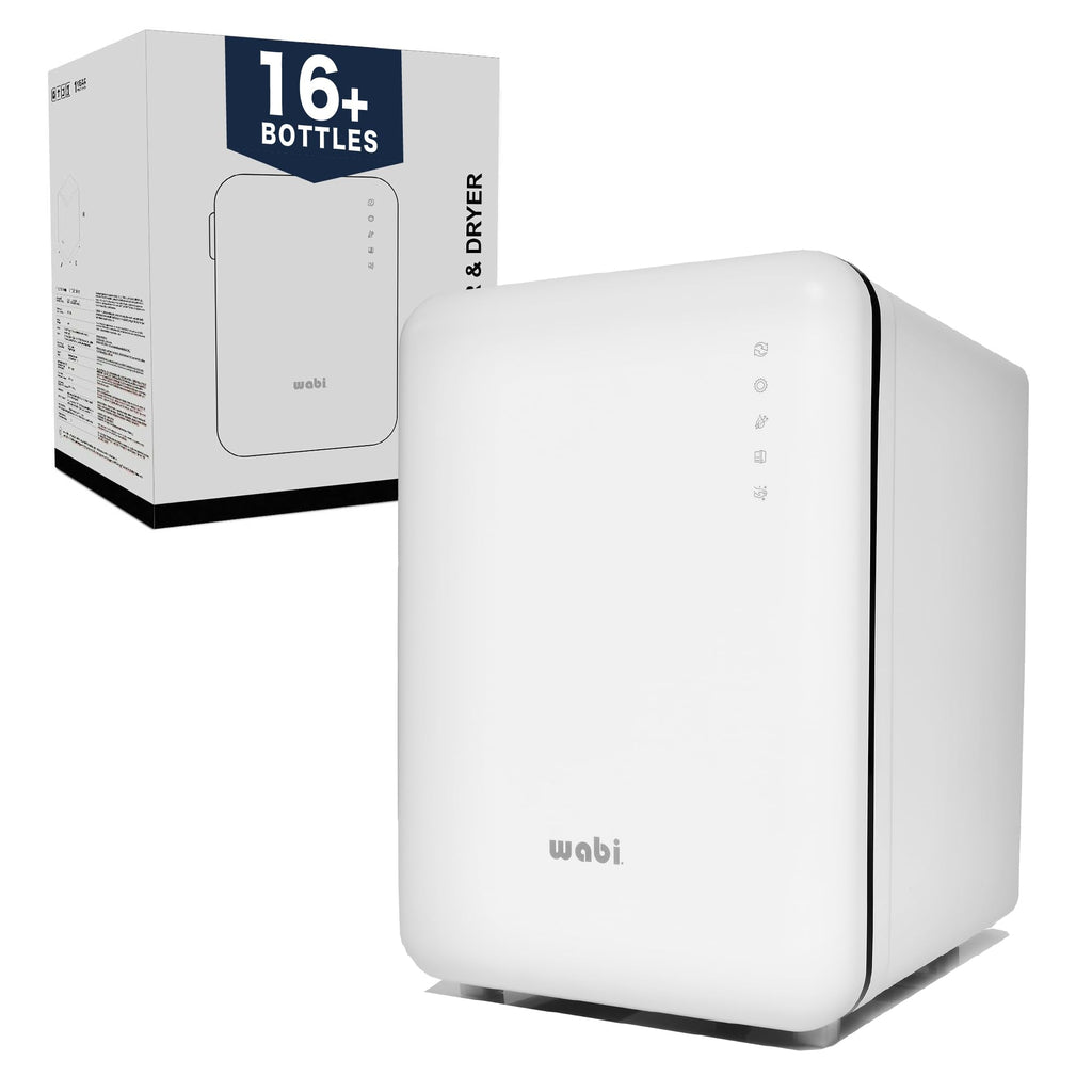 WABI UVC LEDs 3-in-1 Sanitizer & Dryer 360° Box | Disinfect, Dry, & Store Everyday Items, Baby Feeding Gear, and Electronics | Touch Control, LED (No Mercury) | Smart Storage Mode