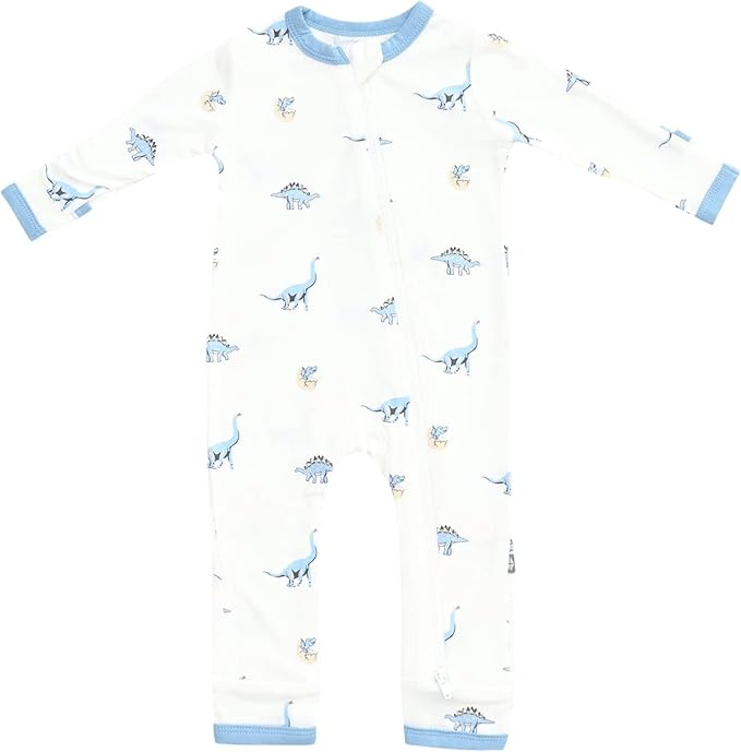KYTE BABY Unisex Rayon Made From Bamboo Zippered Rompers 0-24 Months