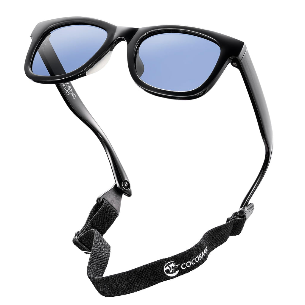 COCOSAND Flexible Polarized Baby Sunglasses with Strap & Silicone Nose Pads