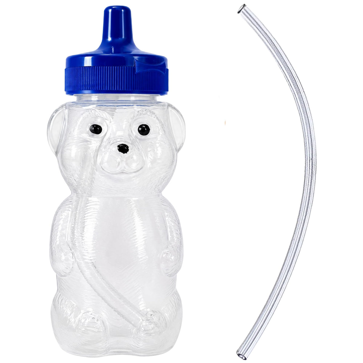 TalkTools Honey Bear Straw Cup with Handle, 5oz – Soft Straw Trainer for Babies & Toddlers 4+ Months – Easy-Grip, Dishwasher Safe.