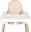 Nibble and Rest Highchair Cushion Cover for Inflatable Cushion, Compatible for IKEA Antilop Highchair,Accessories Stain-Proof and Wipeable Cover (Cushion NOT Included)(Sand Savannah)