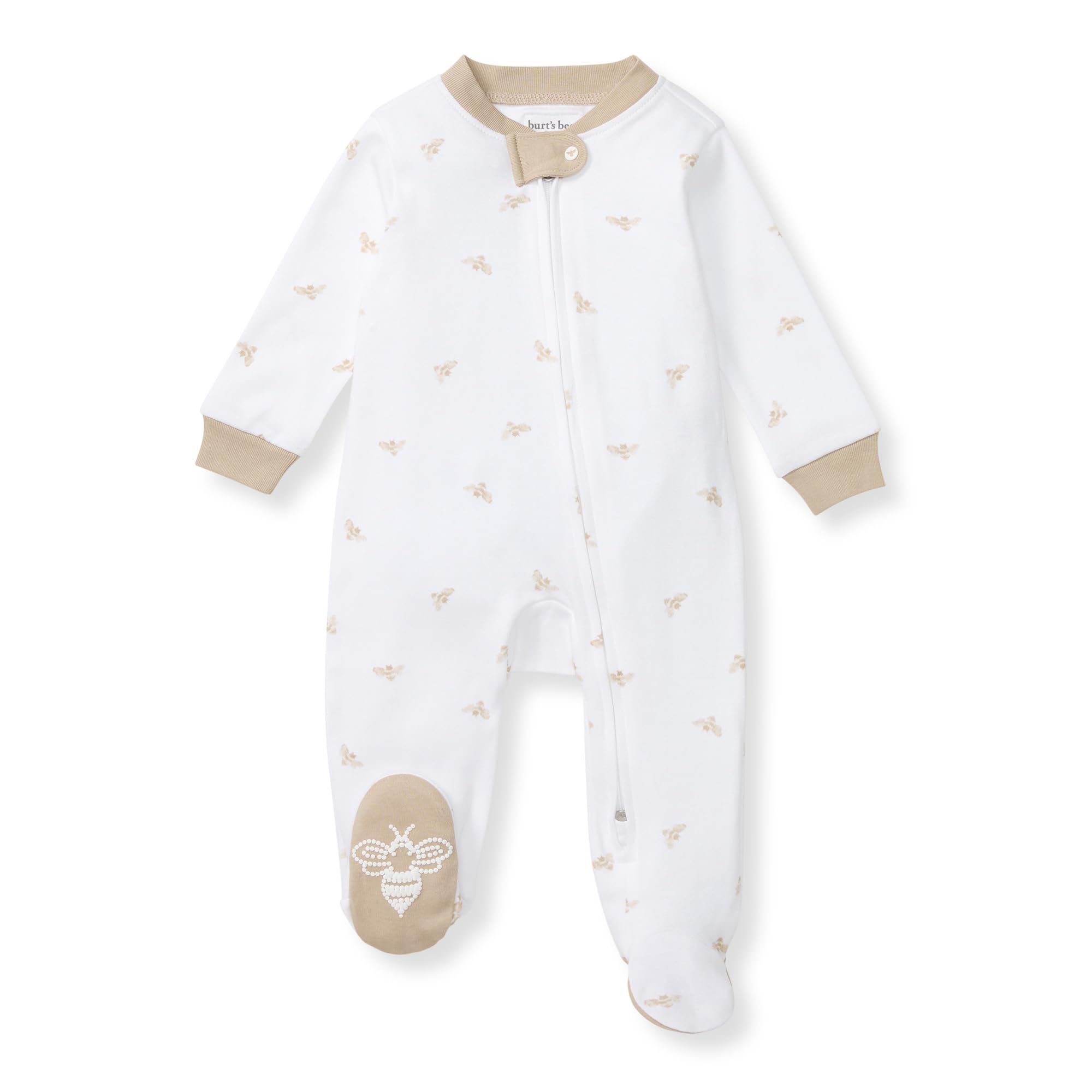 Burt's Bees Baby Boys' Organic Cotton, Sleep and Play Footed Pajamas