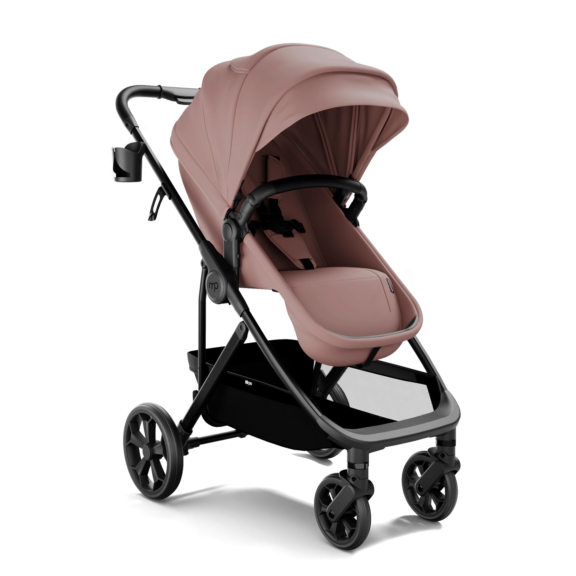 Mompush Wiz Pro Baby Stroller with Bassinet Mode, Snack Tray Included