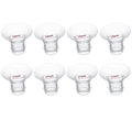 Flange Insert 15/17mm 8PCS Compatible with 24mm Flange/Shield of Most Pumps,Suitable for Momcozy/Medela/Spectra/TSRETE/Paruu Wearable Breast Pump,Reduce 24mm Tunnel Down to Correct Size,4pc/Size