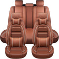 Car Seat Covers for Toyota Tacoma 2007-2025 | 5-Seats Seat Covers, Waterproof Seat Protectors, Automotive Seat Covers (Full Set with Pillow,Coffee)