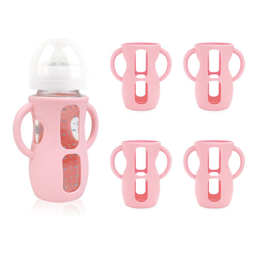 4-Pack Silicone Sleeves for Philips Avent Glass Bottles 4 oz