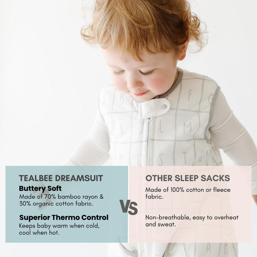 Tealbee Dreamsuit Walker Toddler Sleep Sack with Feet and Legs, 2T-3T