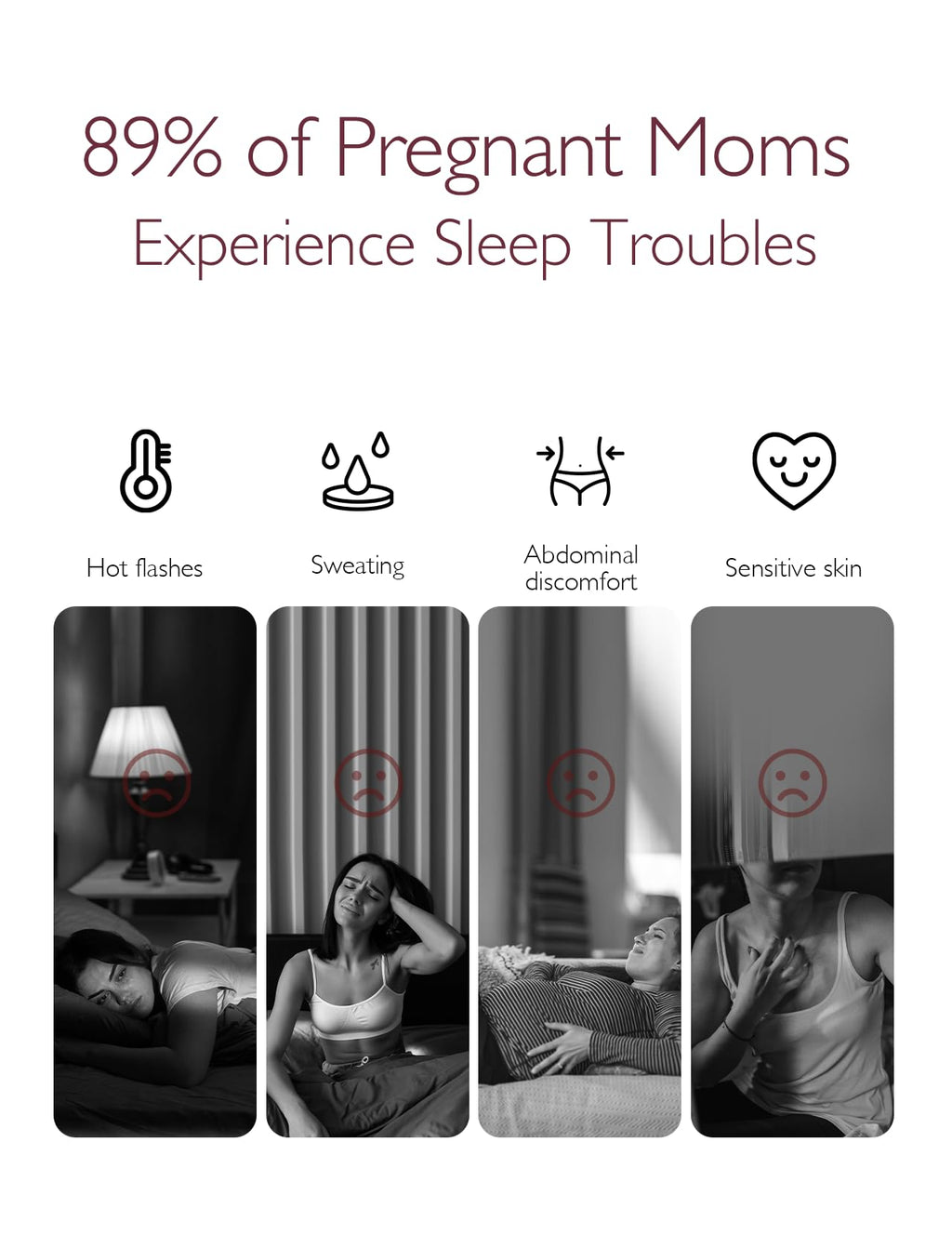 Momcozy Life CoolMurm Cooling Comforter for Hot Sleepers, King/Cali King 106"x90" Soft Breathable Pregnancy Cooling Blanket, 3-Second Cooling, 8 Hours+ Stay Cool All Night, Deep Light Blue